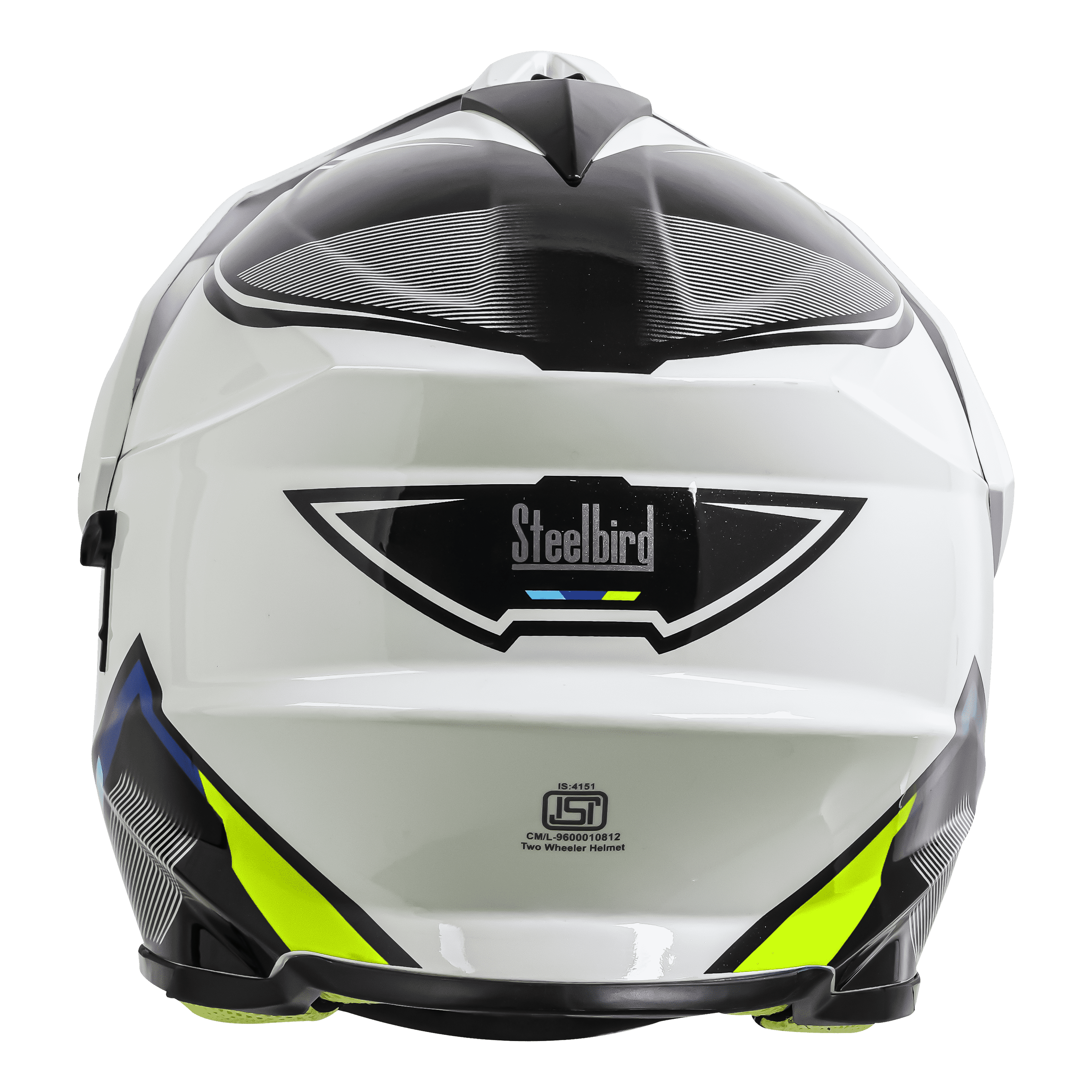 SBH-13 ISS RACER GLOSSY WHITE WITH NEON